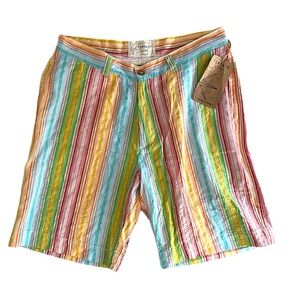 Striped Multicolor Men’s Shorts - Vibrant Summer Style